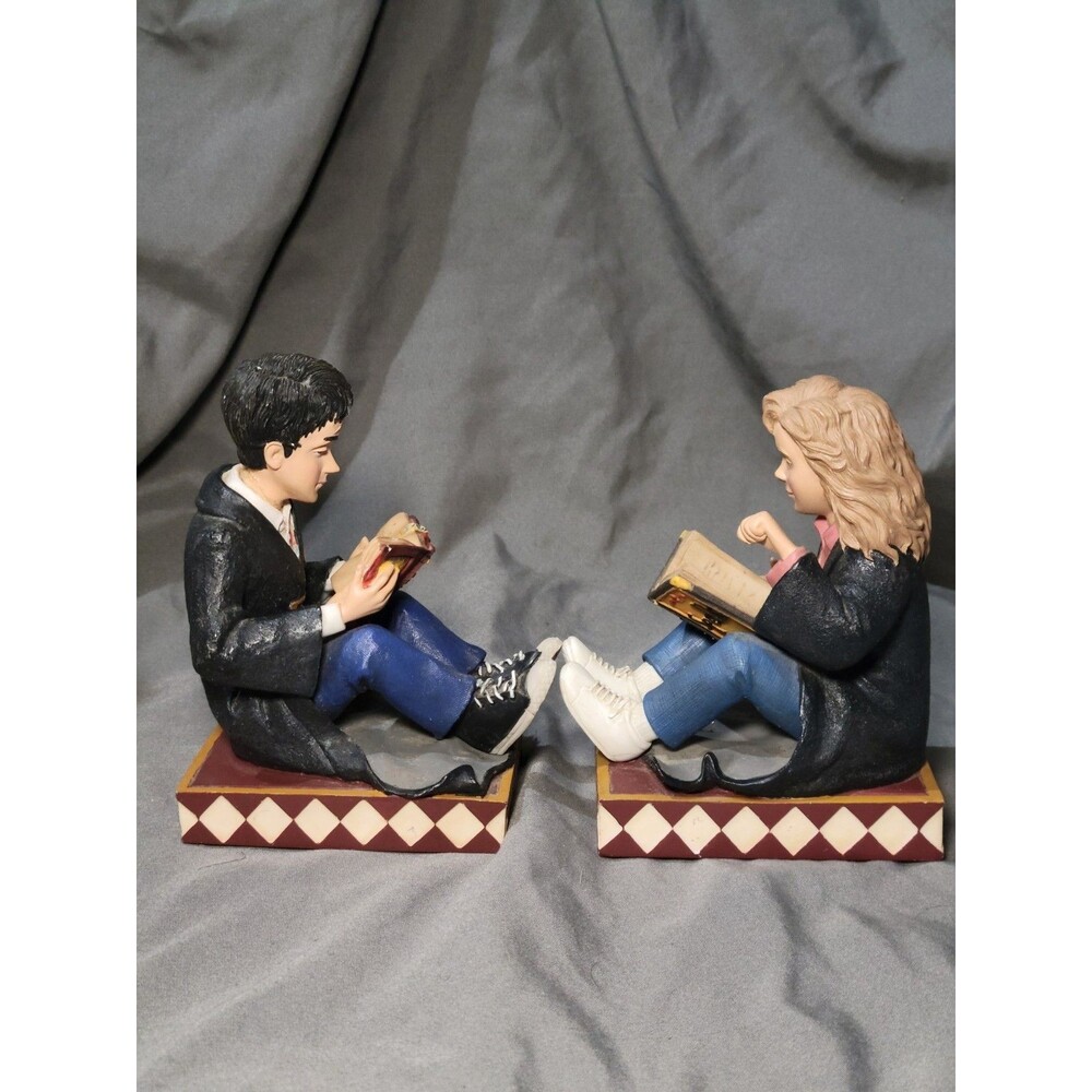 Enesco Harry Potter & Hermione Granger Resin Bookends Boxed Set 2000 - Picture 3 of 7